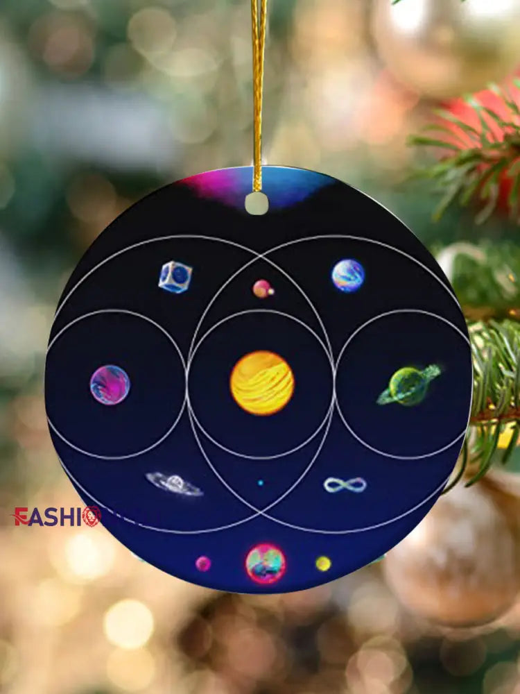 Christmas Rock Print Pendant As picture / ONE