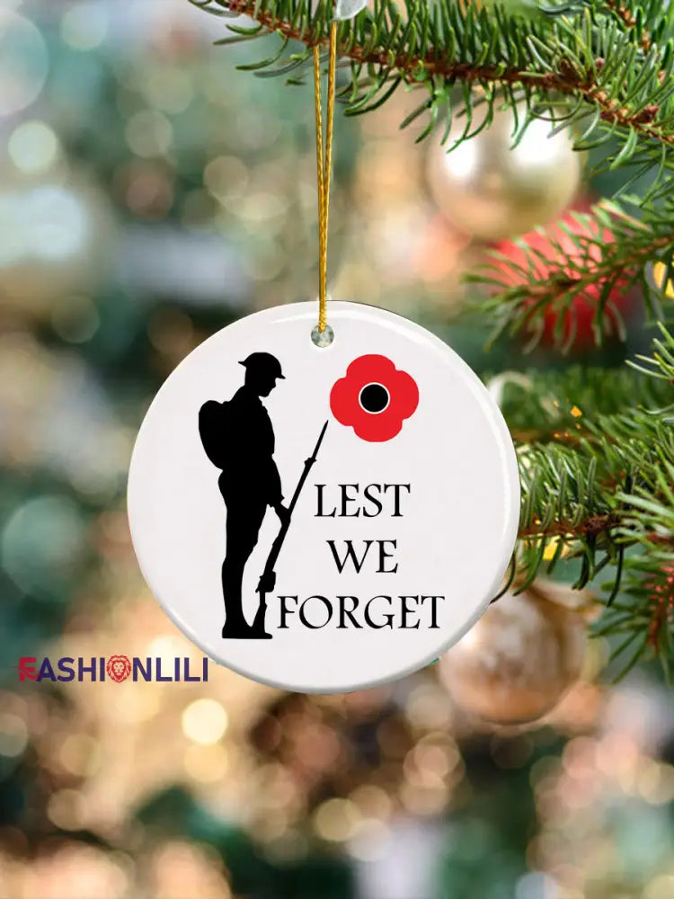 Lest We Forget Ornament White / ONE