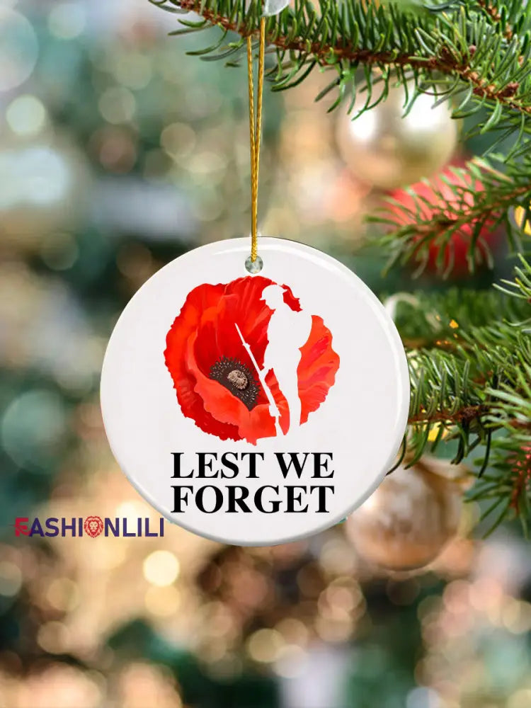 Lest We Forget Ornament White / ONE