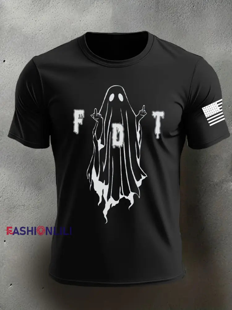 Men’s 8647 FDT Halloween Printed T-shirt Black / S