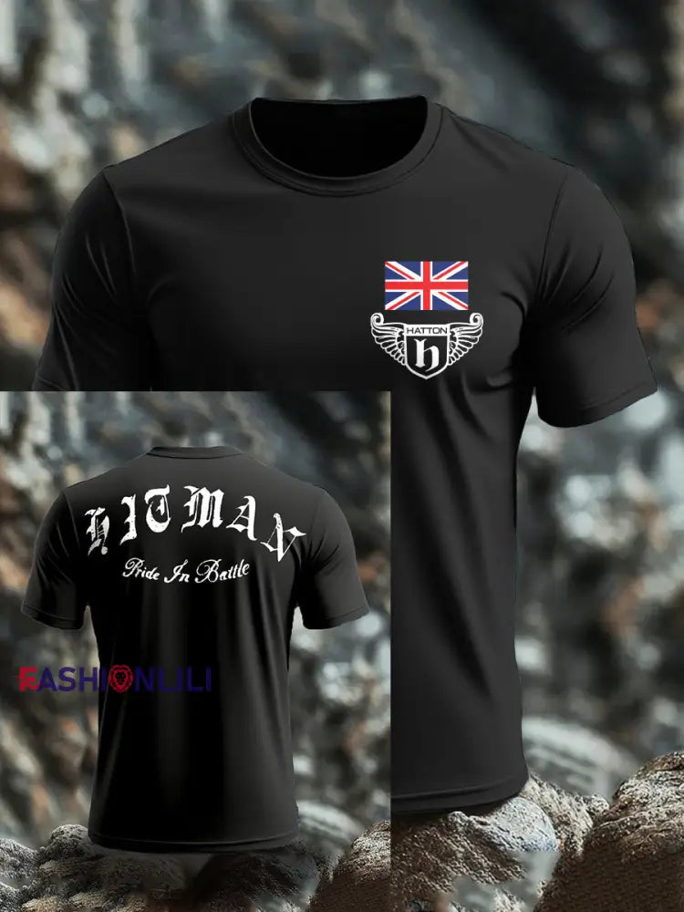 Men’s Boxing Lover Rip Hitman Legend Printed T-Shirt Black / S