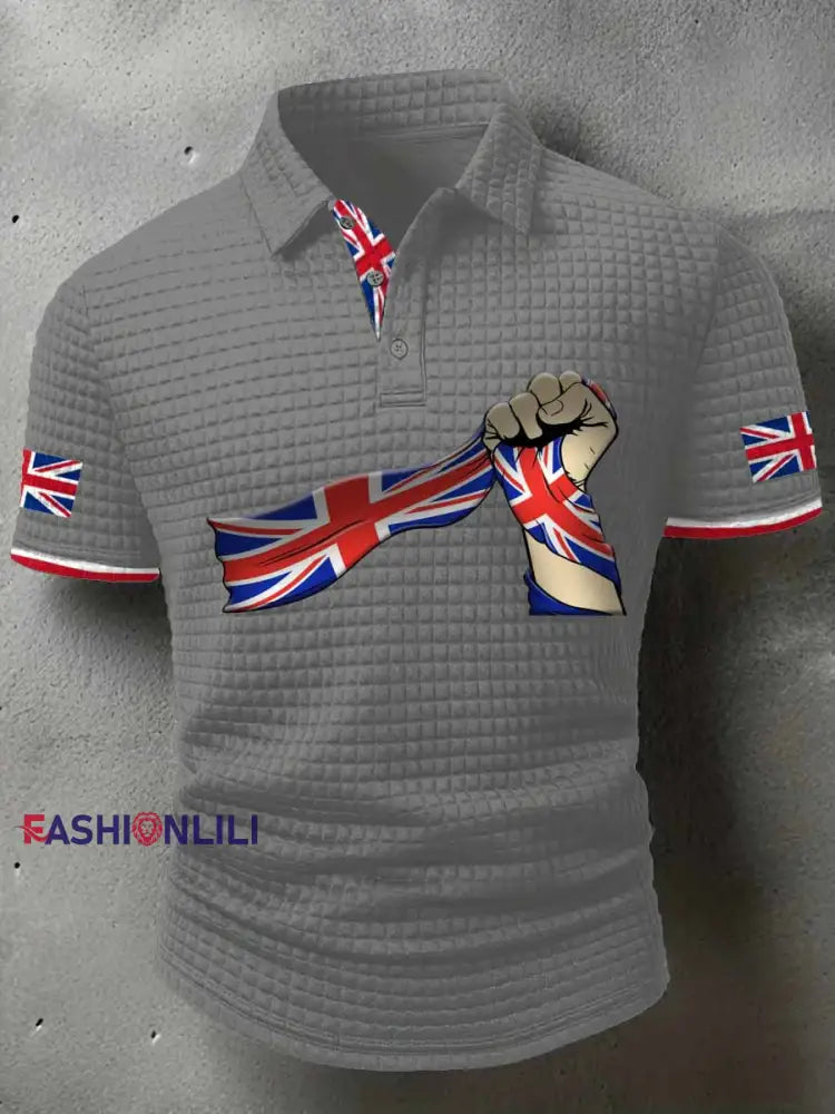 Men’s British short sleeve shirt Light Gray / S