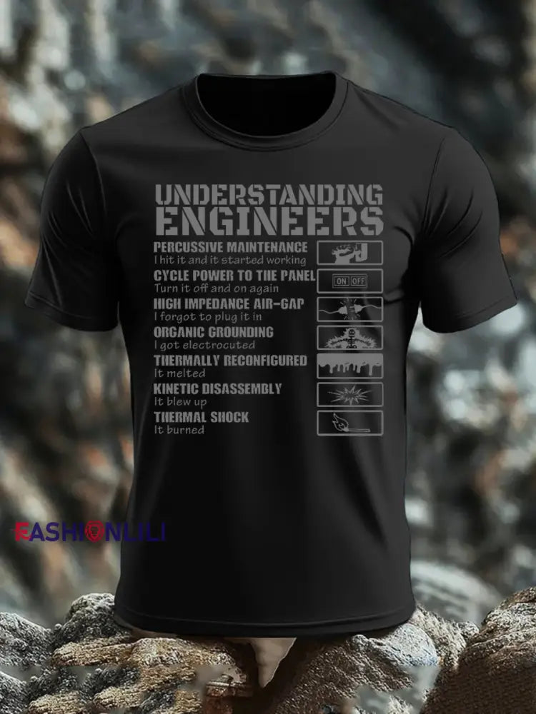 Men’s British Veteran imitation cotton short sleeved T shirt Black / S
