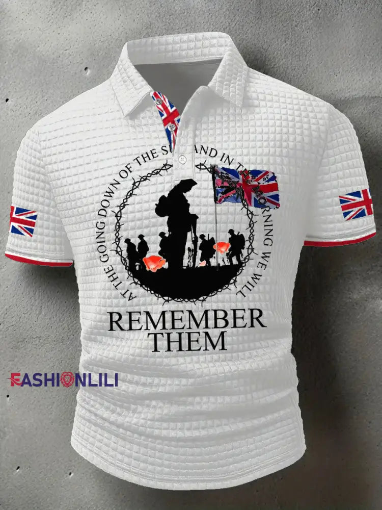 Men’s British Veteran short sleeve shirt White / S