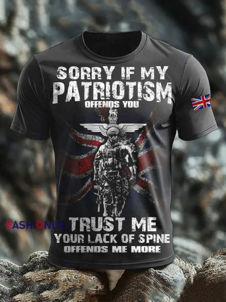 Men’s British Veteran short sleeves t-shirt As picture / S