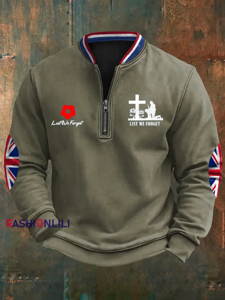 Men’s British Veteran Sweatshirt Army Green / S
