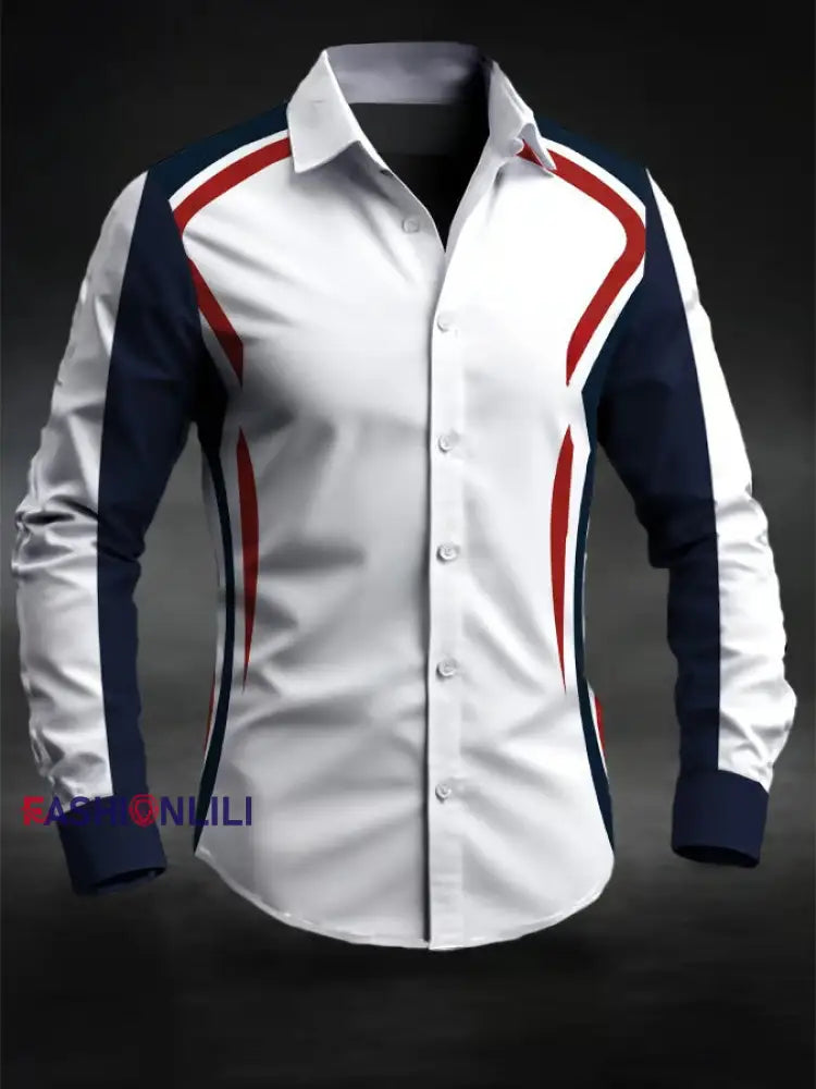 Men’s Casual Business Shirt As picture / S