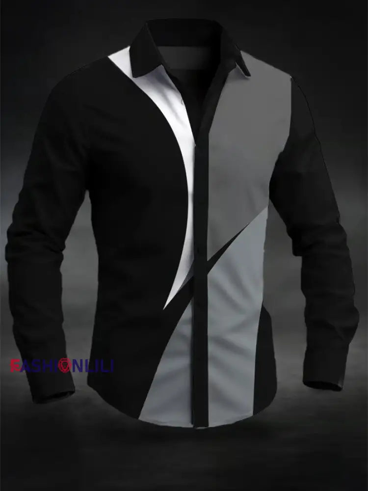 Men’s Casual Business Shirt As picture / S
