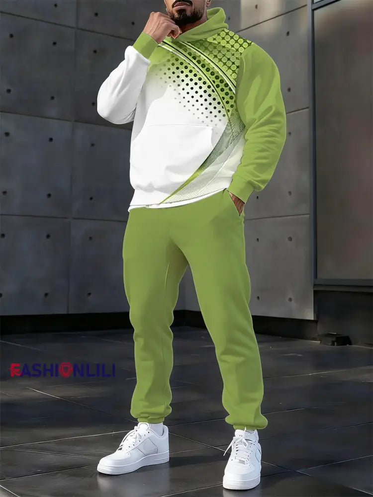 Men’s Casual Hoodie And Pants Set As picture / S