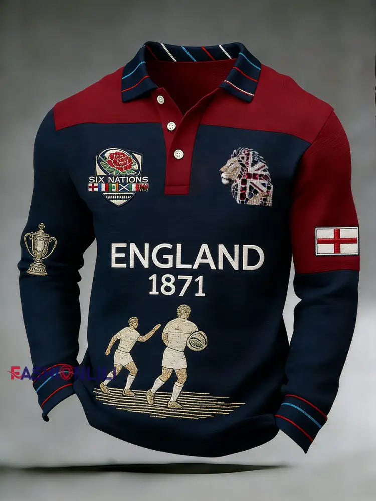 Men’s England Rugby Print Sweatshirt A / S