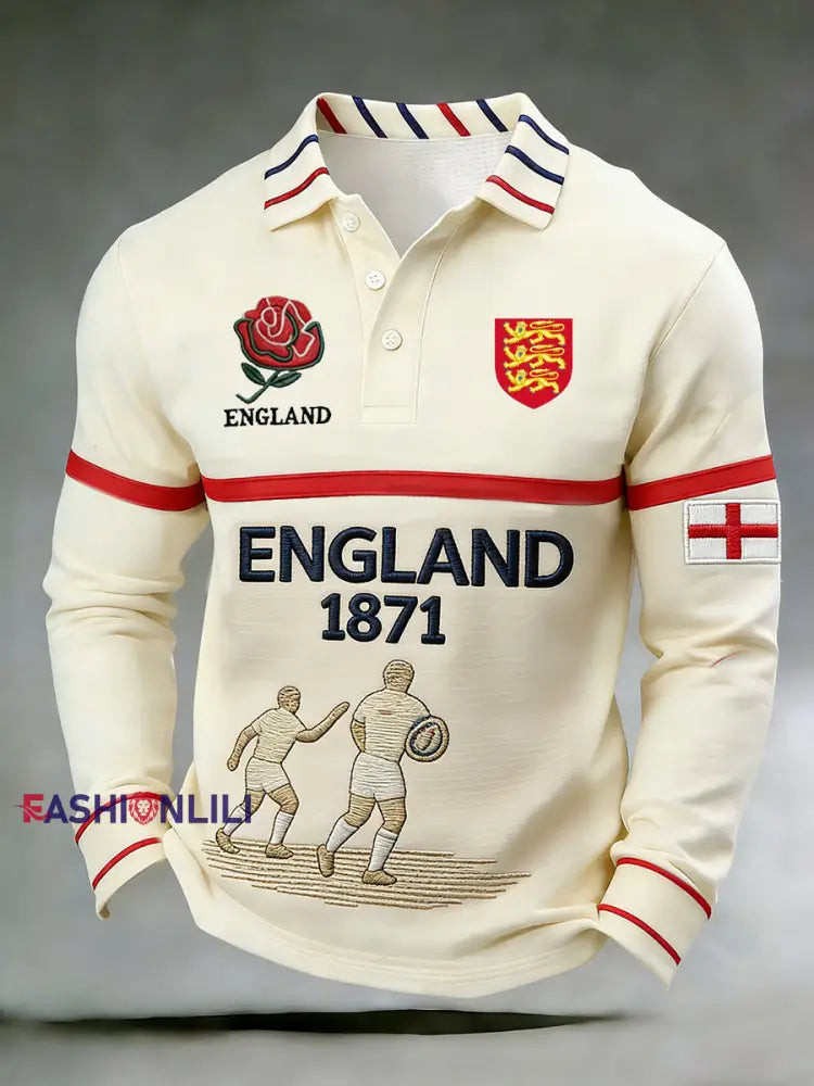 Men’s England Rugby Print Sweatshirt A / S