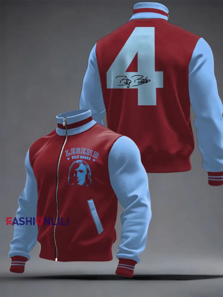 Men’s Football Lover Legend Printed Coat As picture / S