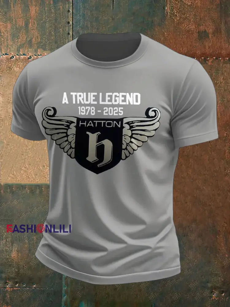 Men’s Hitman Boxing Lover Printed T-shirt Light Gray / S