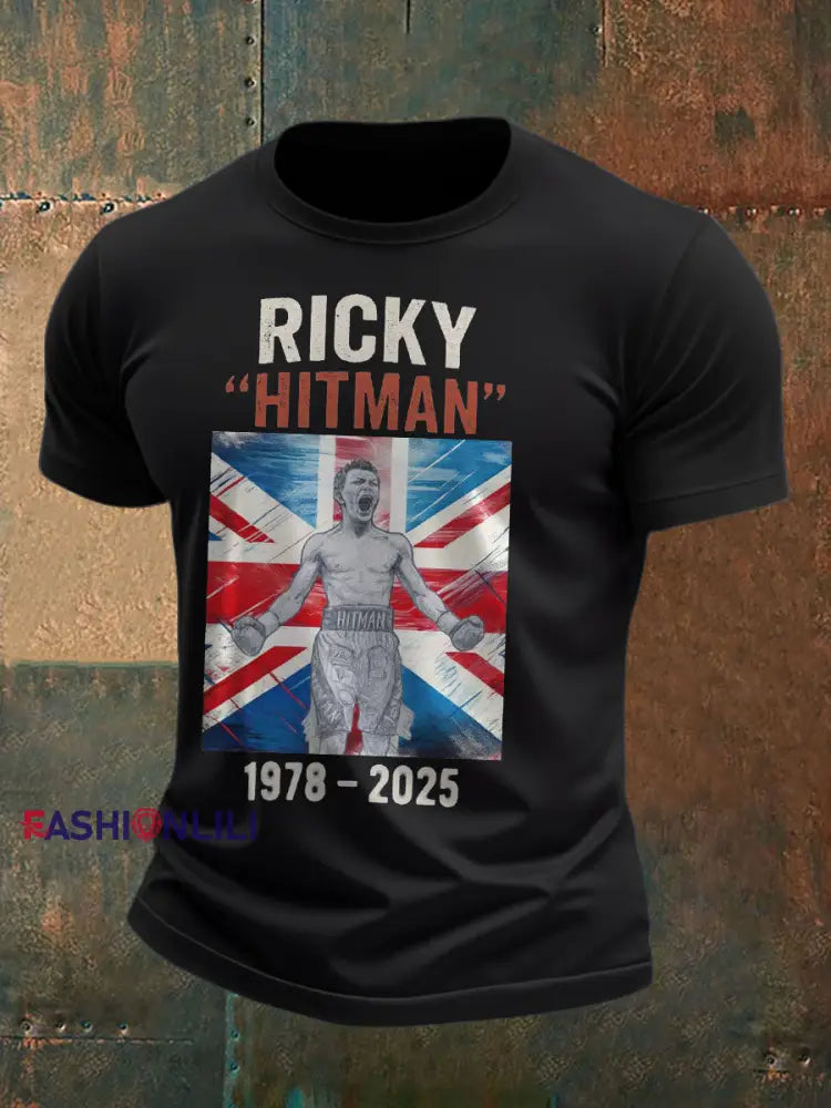 Men’s Hitman Rip Printed T-shirt Black / S