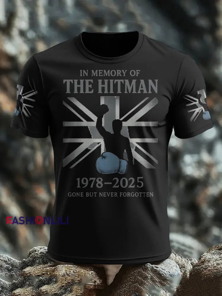 Men’s Hitman Rip Printed T-shirt Black / S