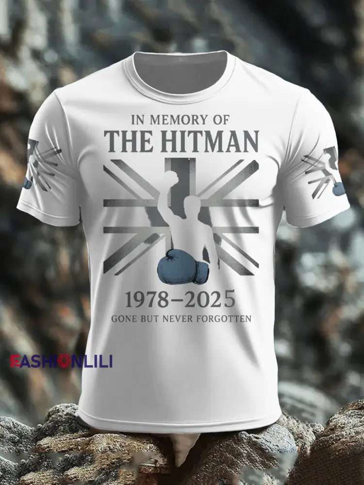 Men’s Hitman Rip Printed T-shirt White / S