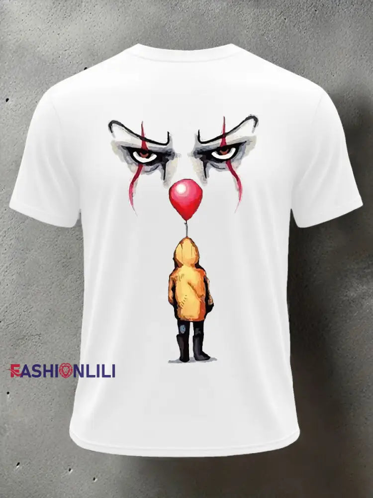 Men’s Horror Halloween You’ll Float Too Short Sleeve T-shirt