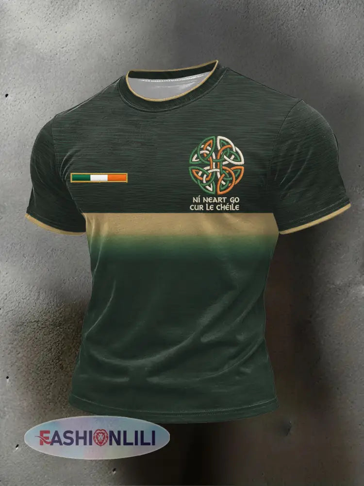 Men’s Ireland Rugby Lover Printed T-shirt - Dark Green / S