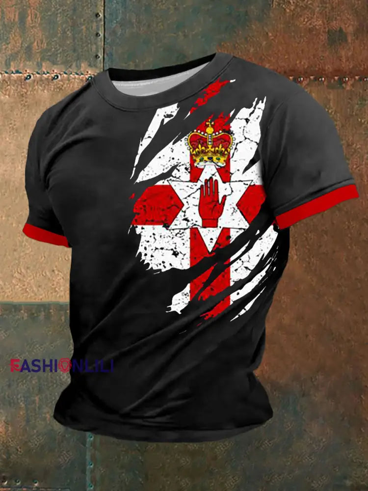 Men’s Northern Ireland Print T-Shirt Black / S
