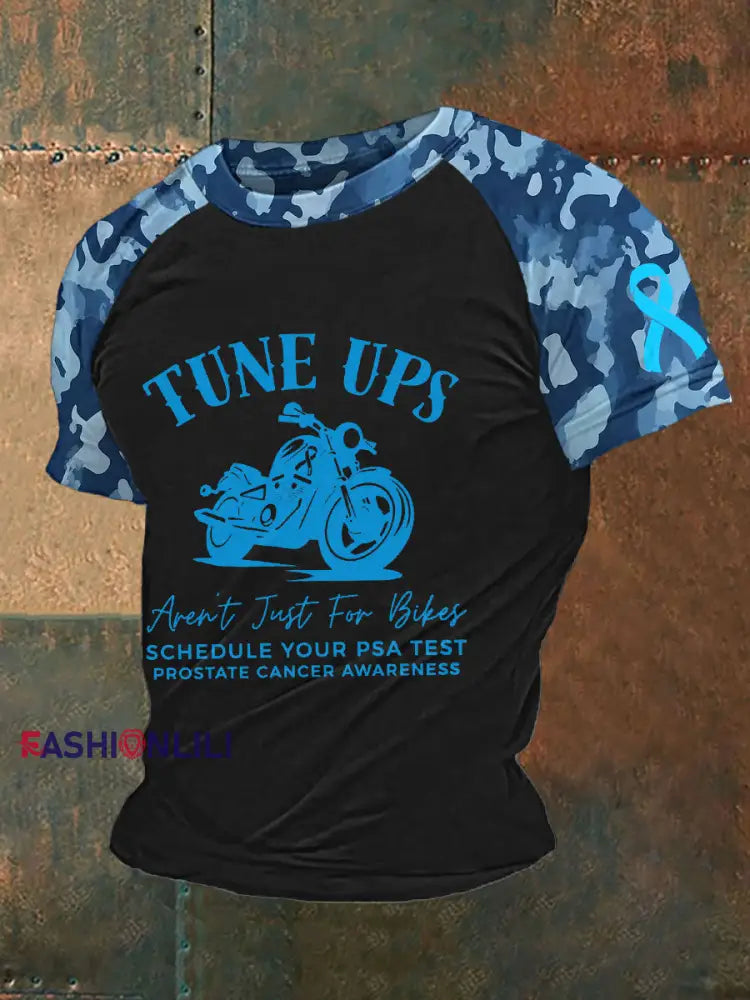 Men’s Prostate Cancer Awareness Print T Shirt Black / S