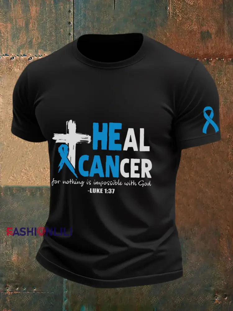 Men’s Prostate Cancer Awareness T Shirt Black / S
