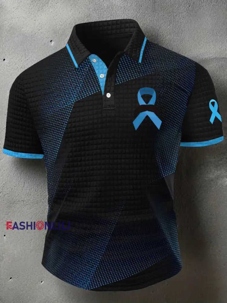 Men’s prostate cancer casual tops As picture / S