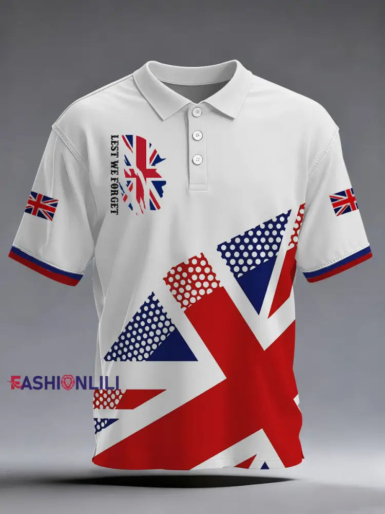 Men’s Remembrance Day Lest We Forget Shirt White / S
