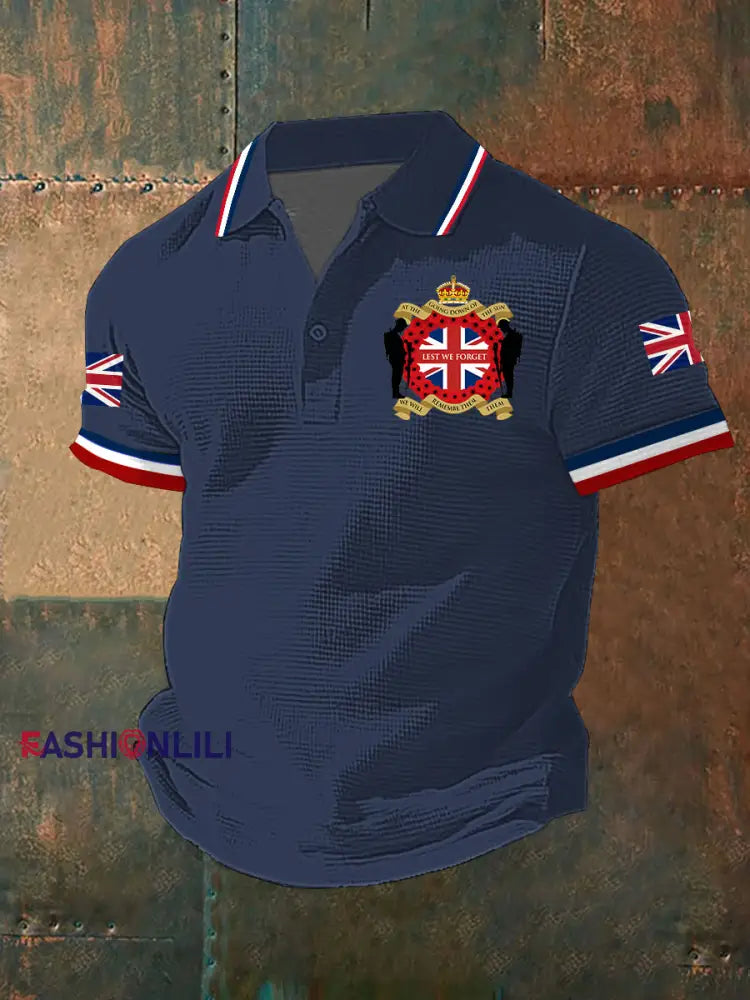 Men’s Remembrance Day Lest We Forget Short Sleeve Shirt