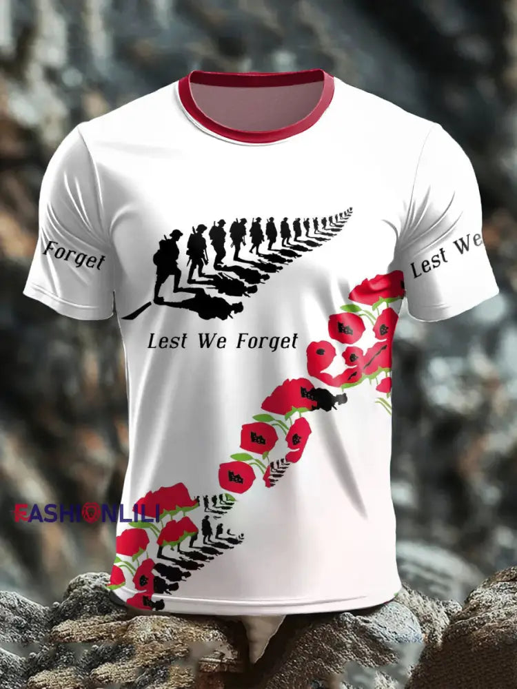 Men’s Remembrance Day short sleeves t-shirt As picture / S