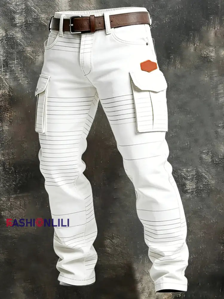 Men’s Retro Business Style Casual Work Trousers A / S