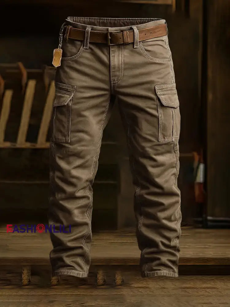 Men’s Retro Business Style Casual Work Trousers A / S