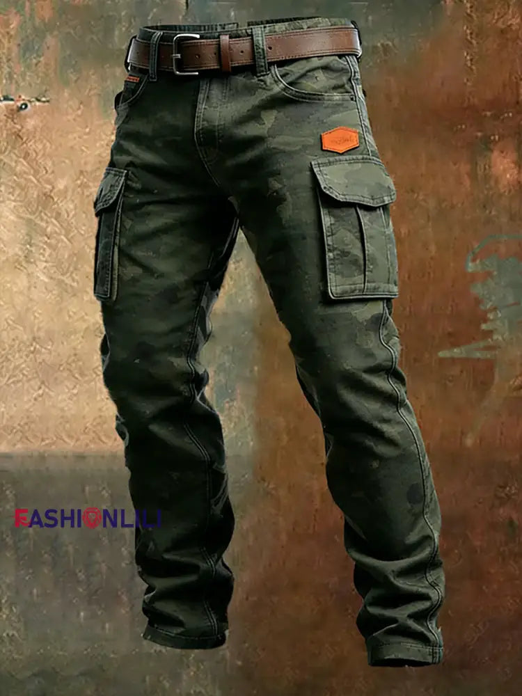 Men’s Retro Business Style Casual Work Trousers A / S