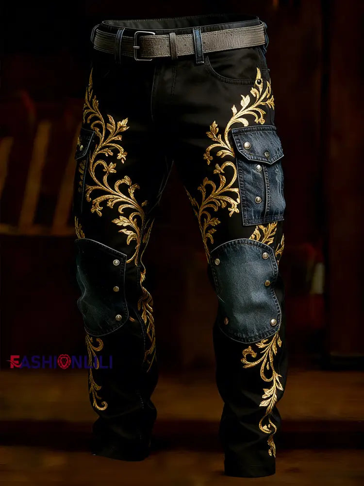 Men’s Retro Business Style Casual Work Trousers A / S