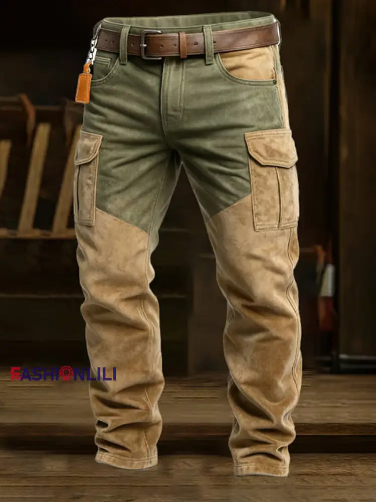 Men’s Retro Business Style Casual Work Trousers A / S