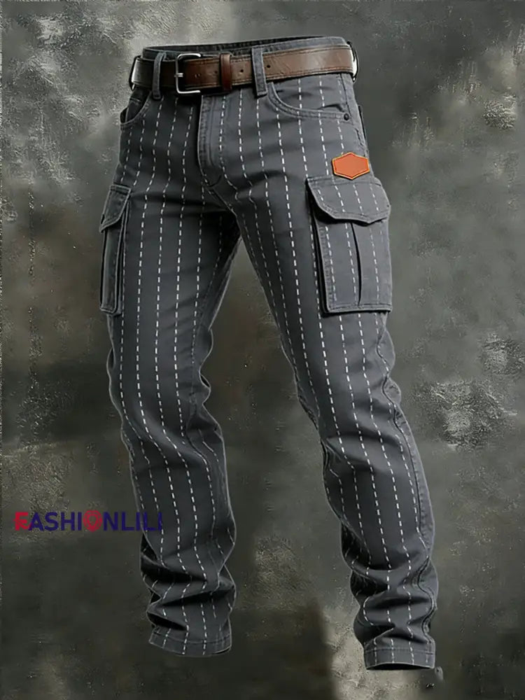 Men’s Retro Business Style Casual Work Trousers A / S