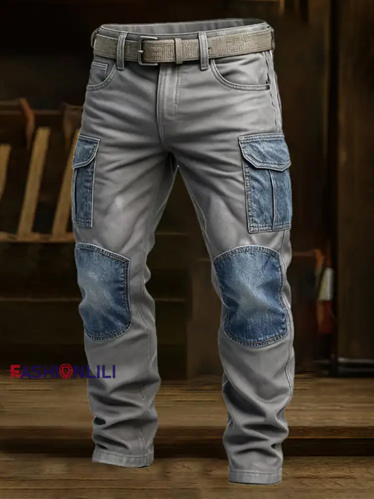 Men’s Retro Business Style Casual Work Trousers A / S