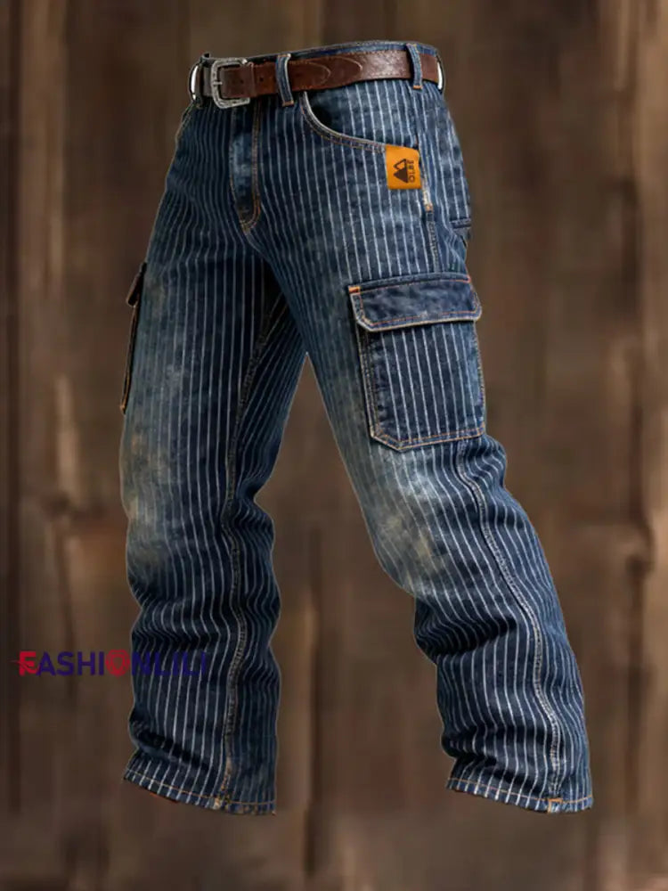 Men’s Retro Business Style Casual Work Trousers A / S