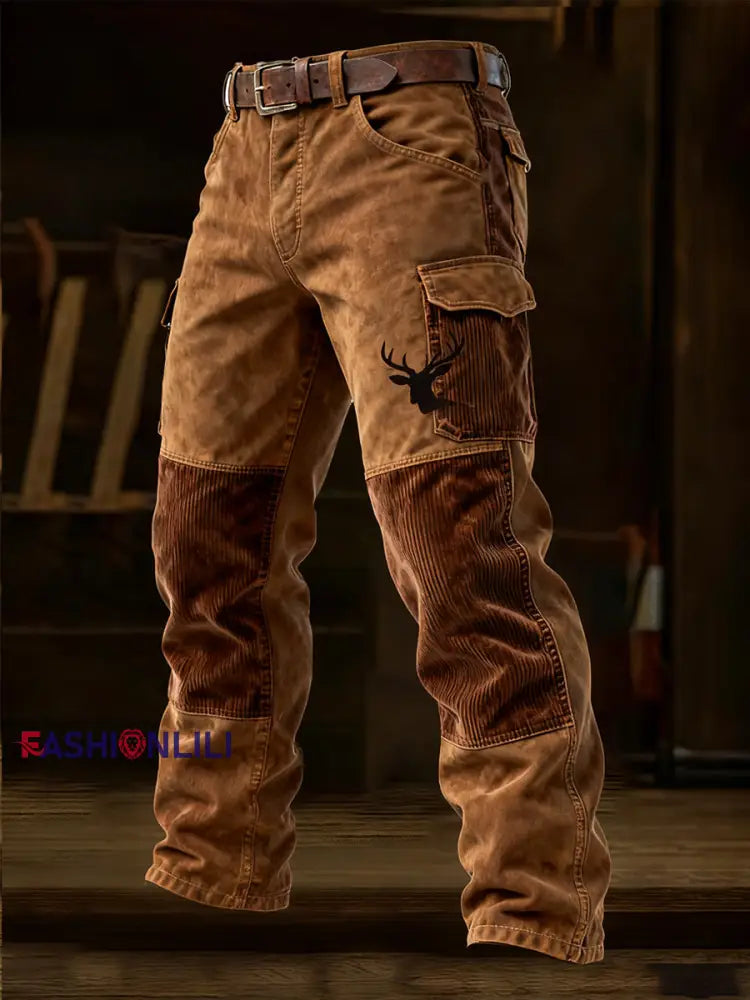 Men’s Retro Business Style Casual Work Trousers A / S