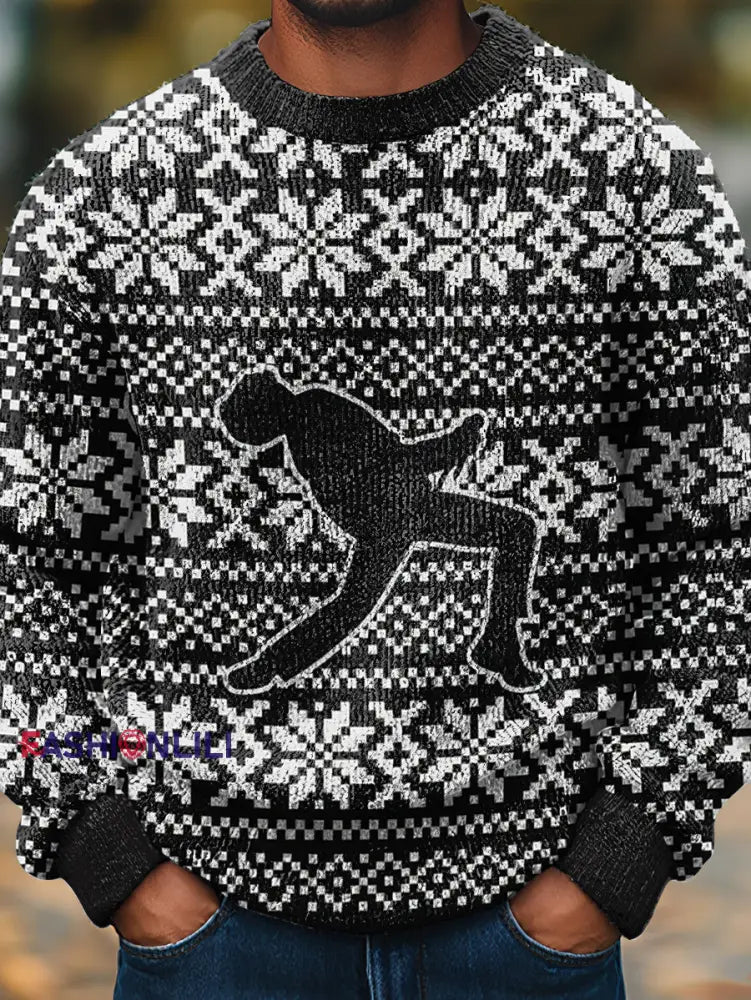 Men’s Rock Band Inspired Christmas Holiday Sweater As picture / S