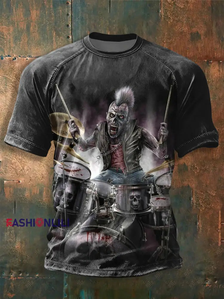 Men’s Rock Music Inspired T-shirt As picture / S