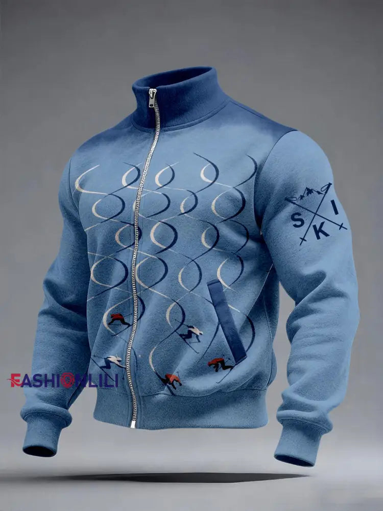 Men’s Santa Claus Ski Jackets Blue / S