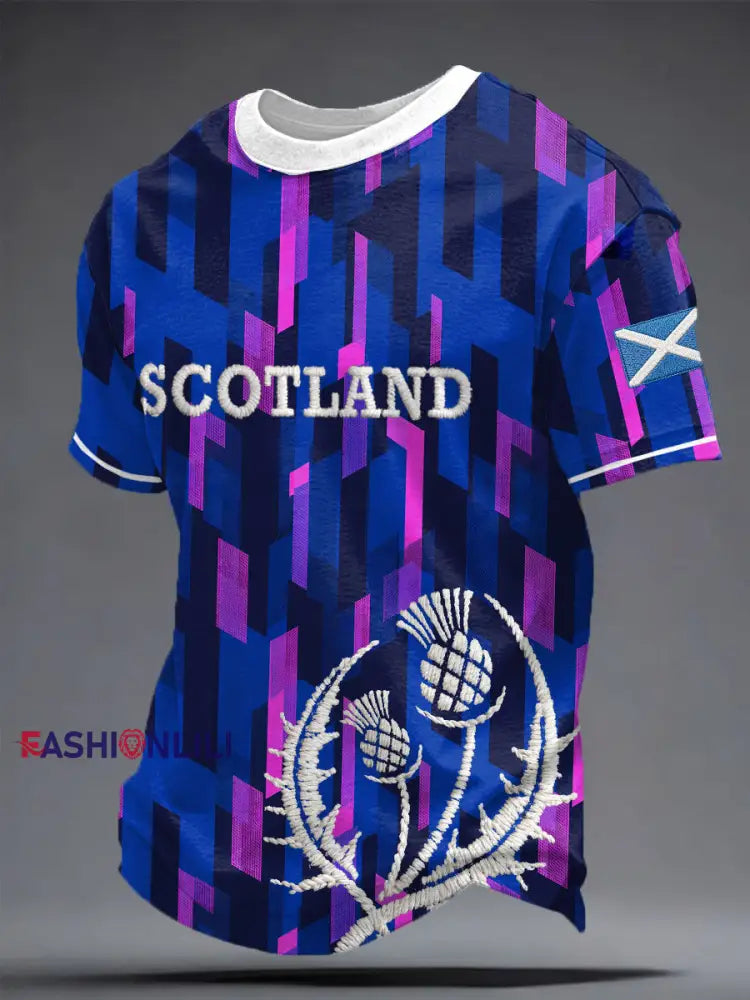 Men’s Scotland Rugby Lover Printed T-shirt As picture / S