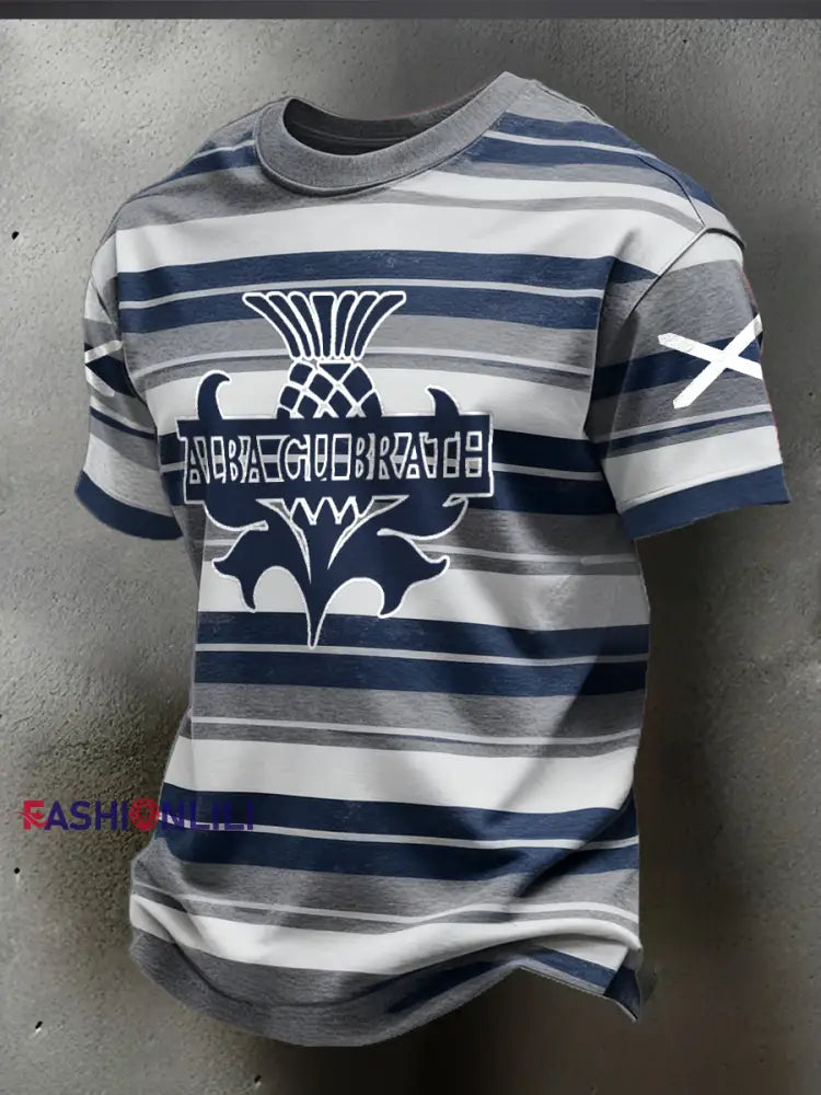 Men’s Scotland Rugby Lover Printed T-shirt Navy Blue / S