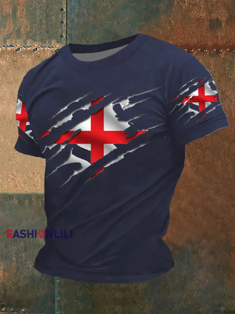 Men’s short sleeves t-shirt Blue / S