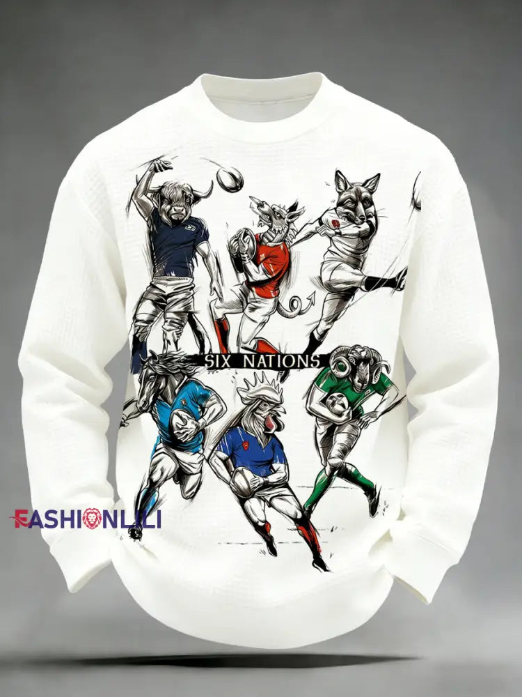 Men’s Six Nations Tournament Rugby Print Long Sleeve A / S