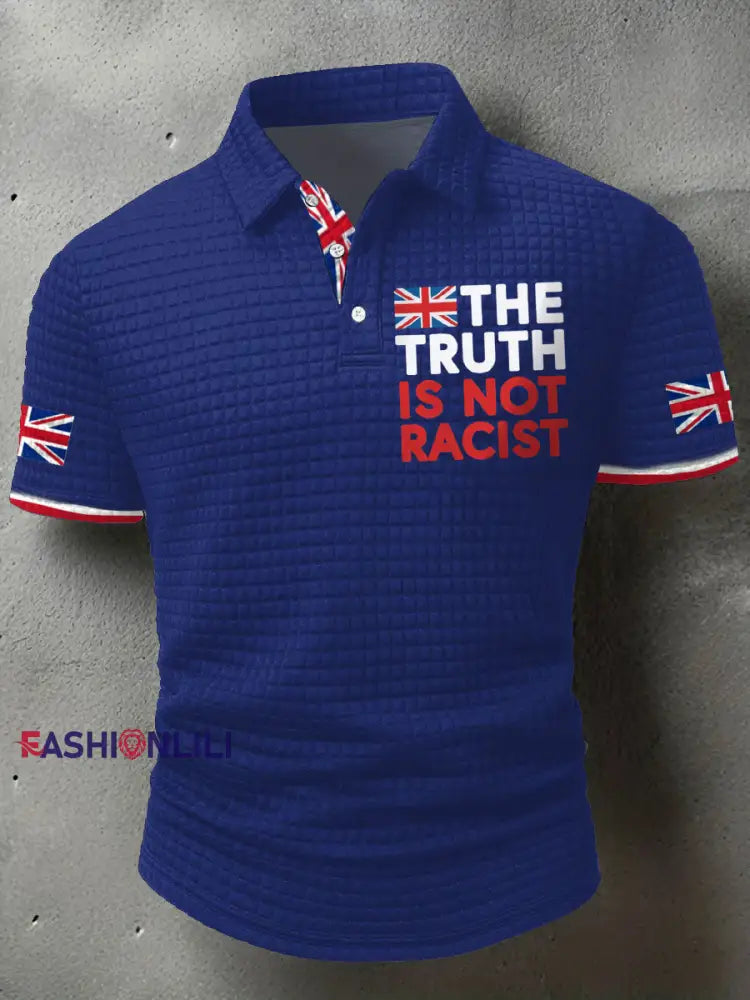 Men’s The Truth Is Not Racist UK short sleeves shirt Blue / S