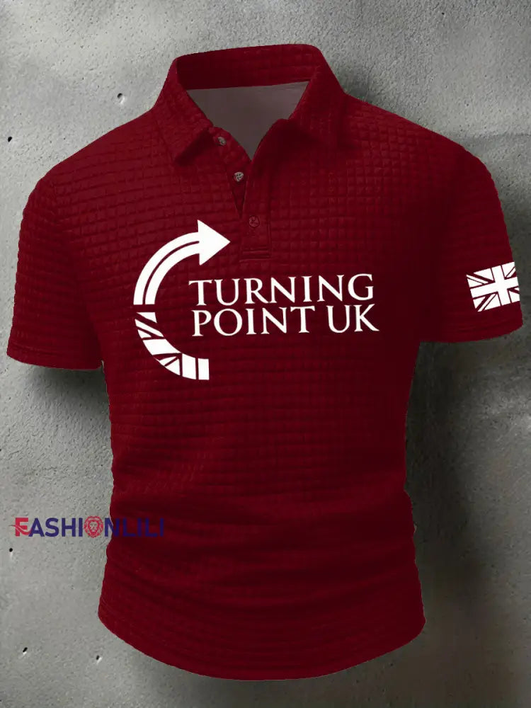 Men’s Turning Point short sleeve shirt Deep Red / S