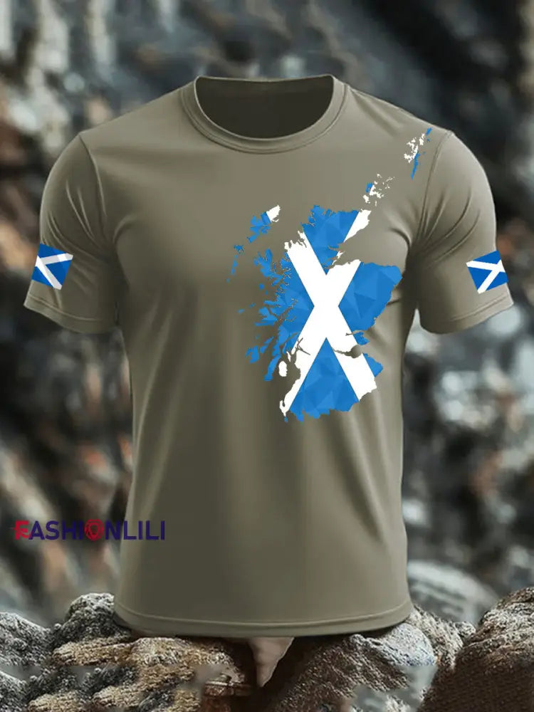 Men’s UK Scotland short sleeves t-shirt Army Green / S