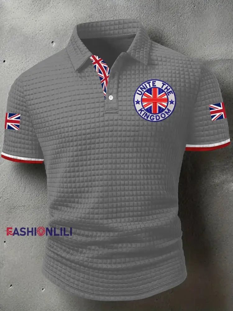Men’s Unite The Kingdom Short Sleeve Shirt Gray / S