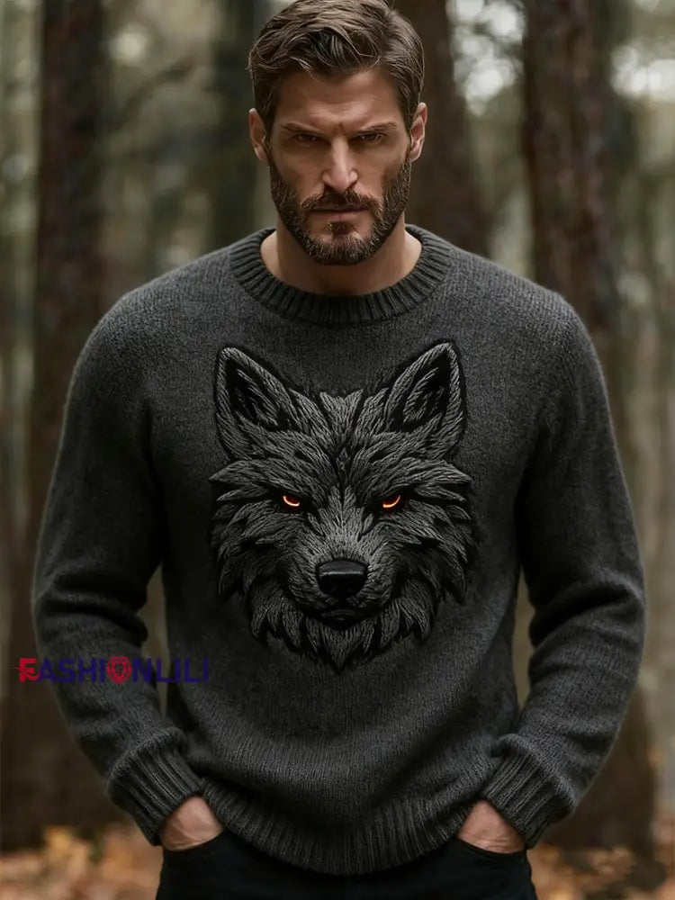 Men’s Viking Sweatshirt Dark Gray / S